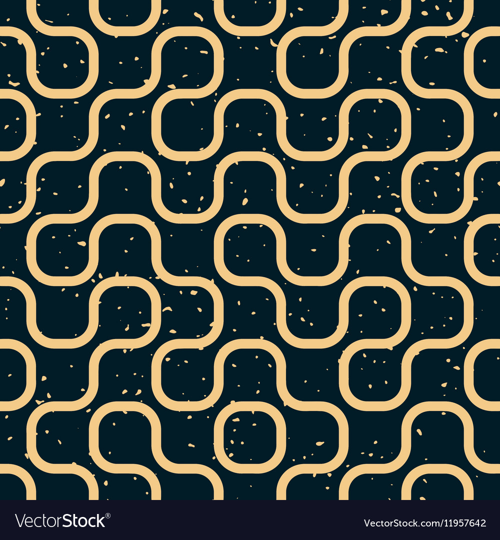 Seamless rounded line irregular retro