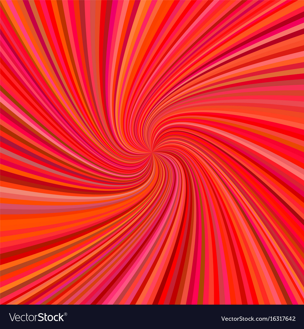Spiral background - design from rays in red tones