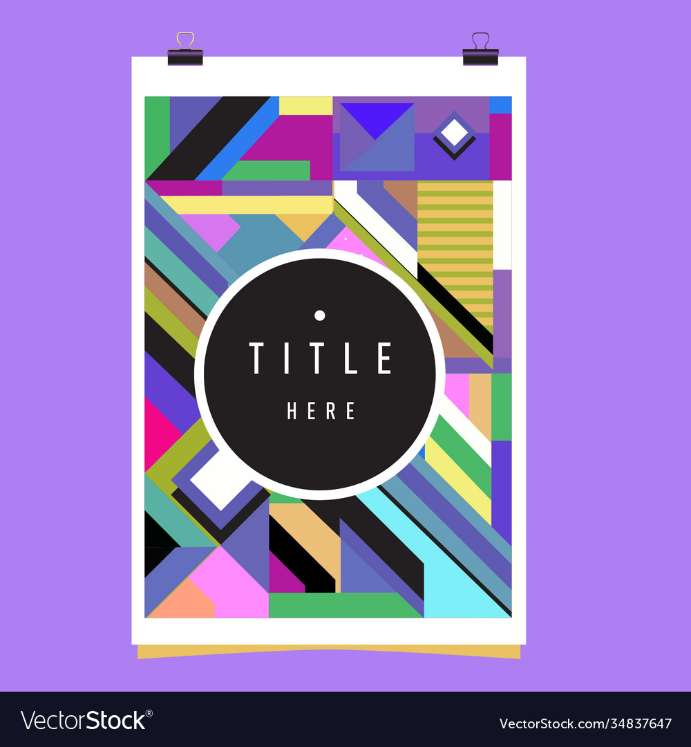 Abstract colorful geometric pattern background