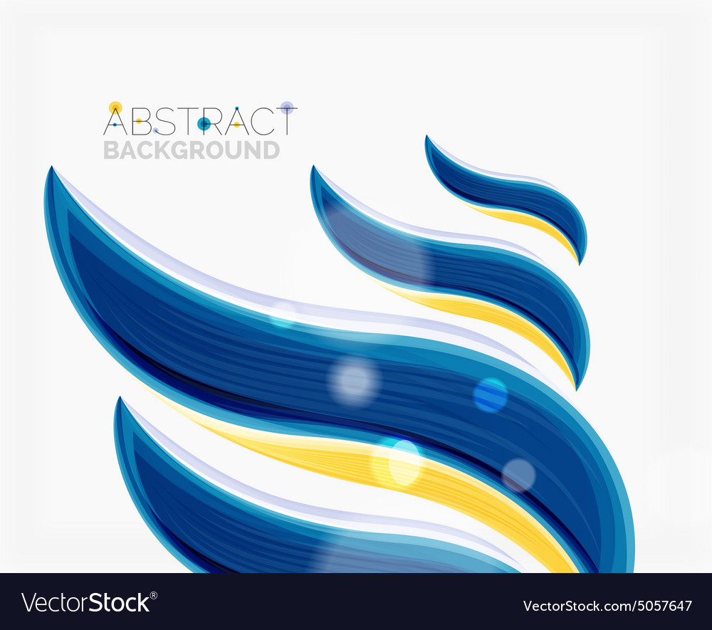 Abstract realistic solid wave background Vector Image