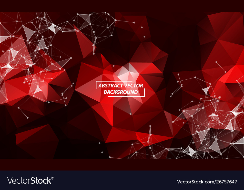 Abstract red geometric polygonal background