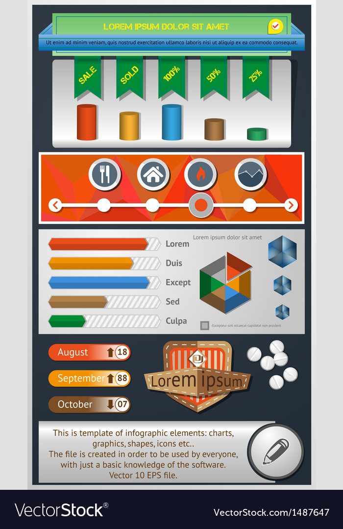 Element for web design flat 2