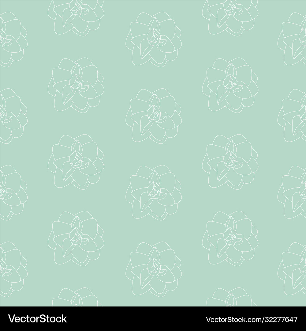 Hand drawn flower seamless pattern background Vector Image