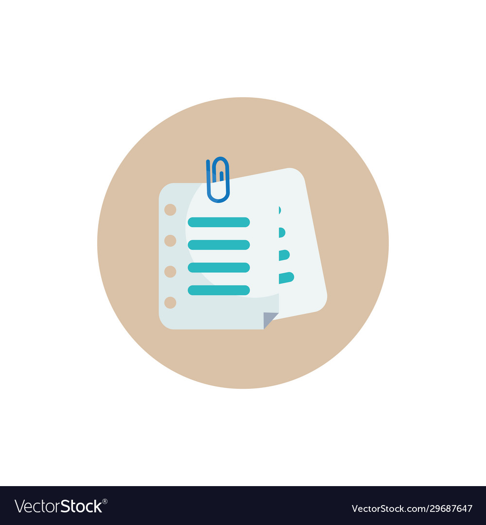 Isolated data document flat block style icon