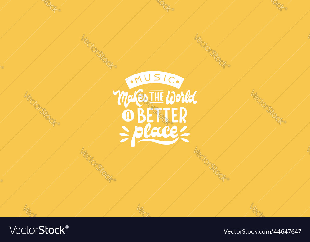 Lettering music concept design Royalty Free Vector Image