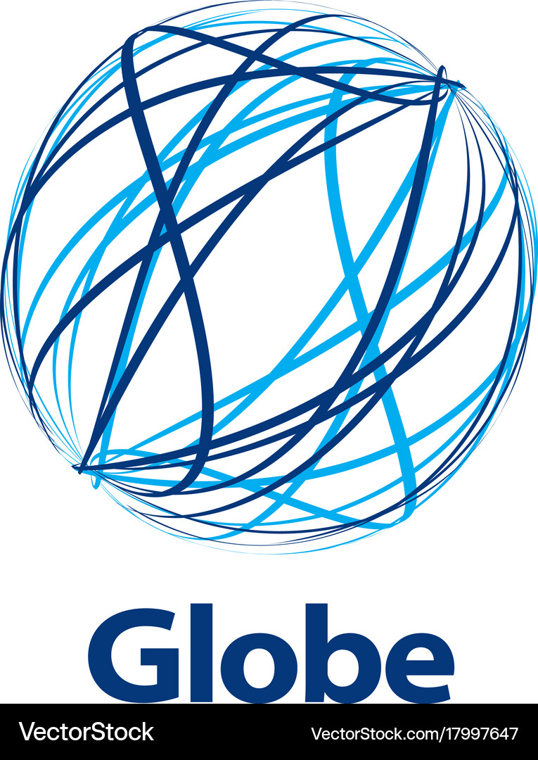 Logo globe Royalty Free Vector Image - VectorStock
