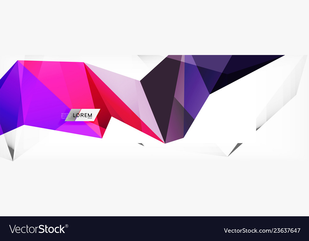 Mosaic triangular low poly style abstract vector image Mosaic triangular low poly style abstract