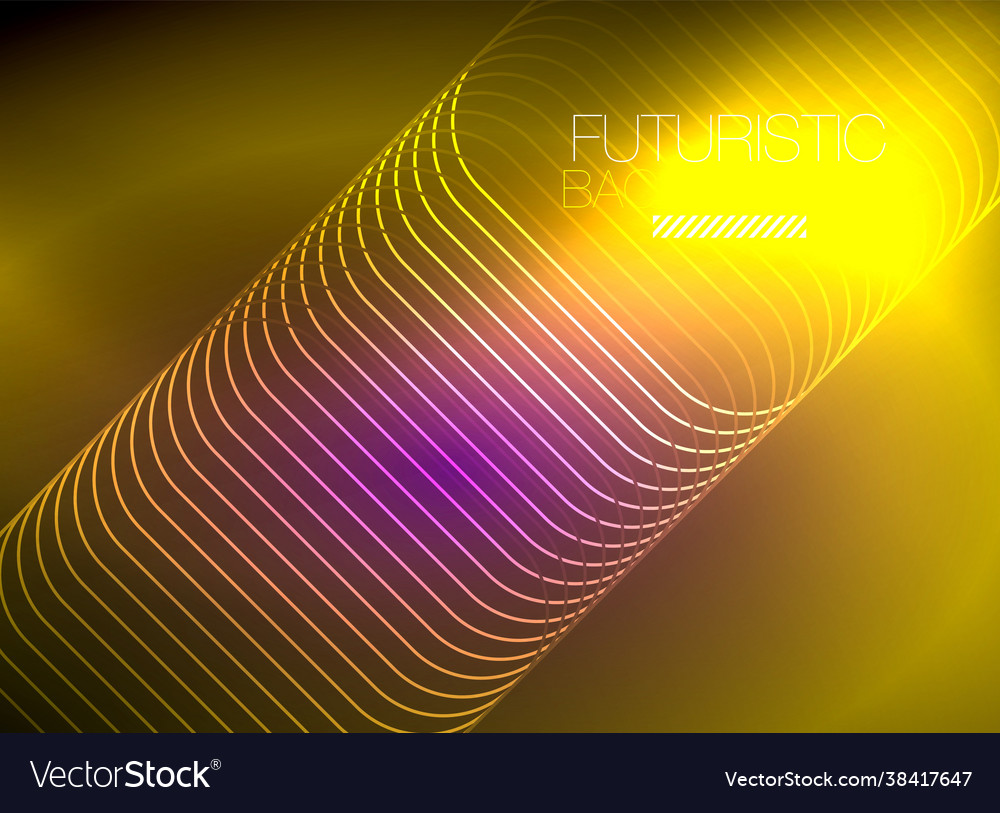 Neon color square shape lines abstract background