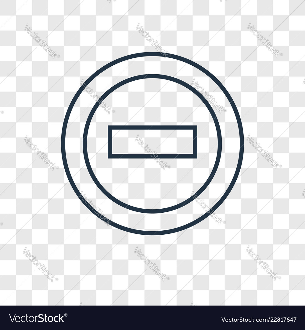 Remove concept linear icon isolated Vector Image Remove concept linear icon isolated