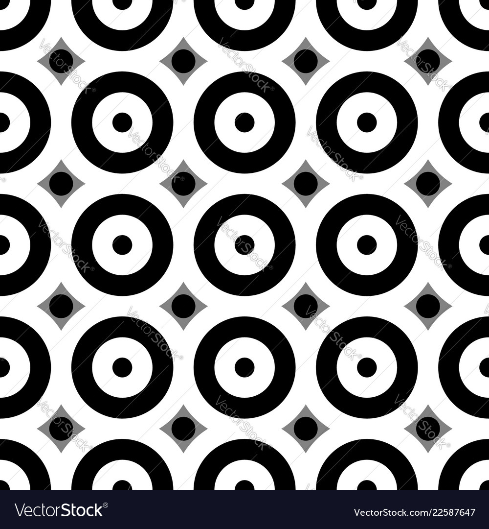 Seamless pattern with concentric circles