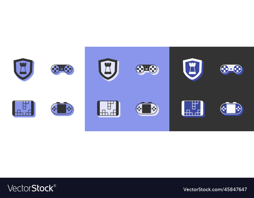 Set portable video game console chess shield