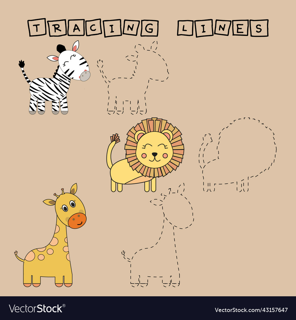 Tracing lines vector image Tracing lines