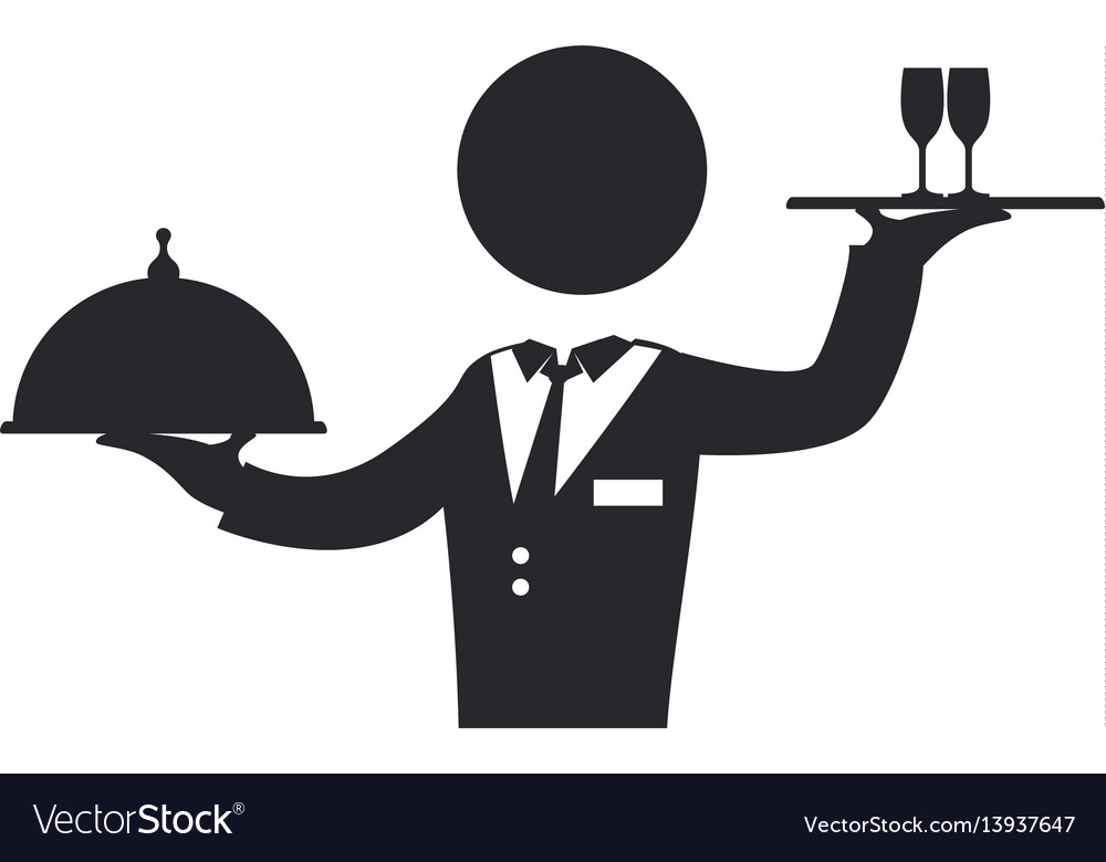 Waiter catering food restaurant dish