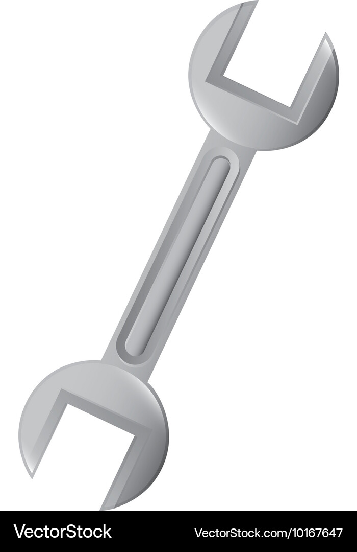 Wrench tool construction icon Royalty Free Vector Image