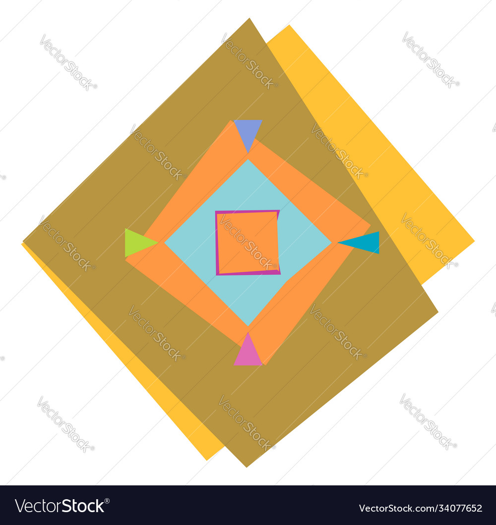 Abstract random geometry shape generative art vector image Abstract random geometry shape generative art