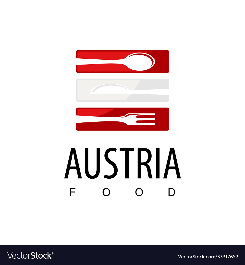 Austria food restaurant logo