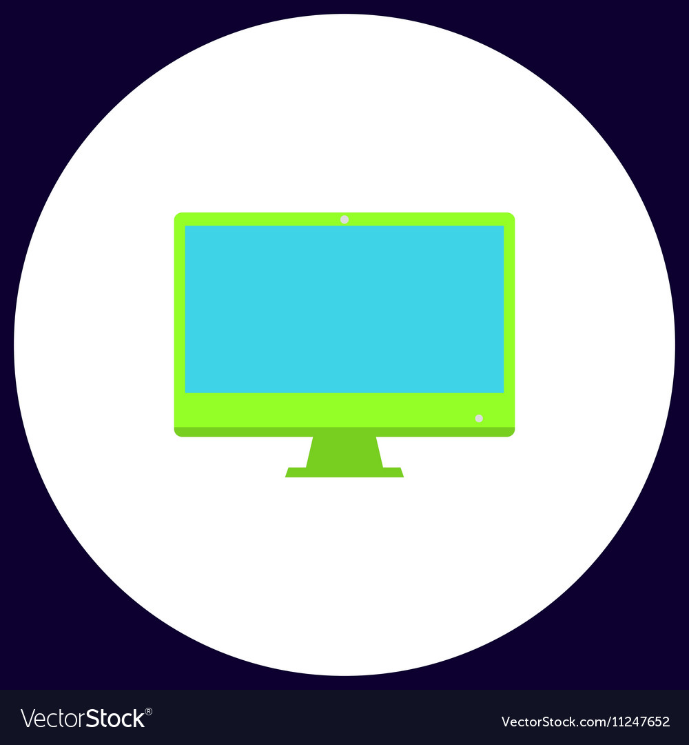 Computer display symbol Royalty Free Vector Image