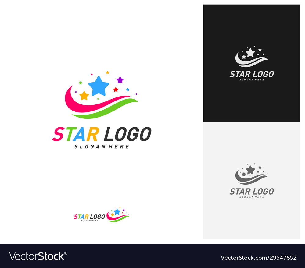 Creative star logo design simple star logo Vector Image