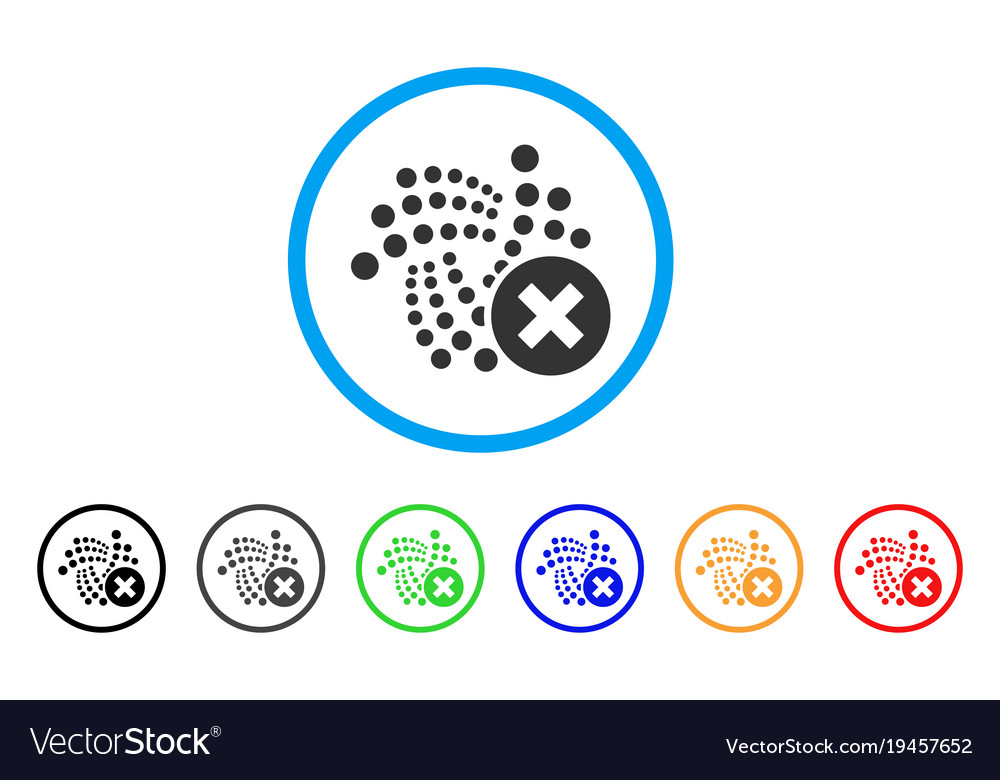 Delete iota rounded icon