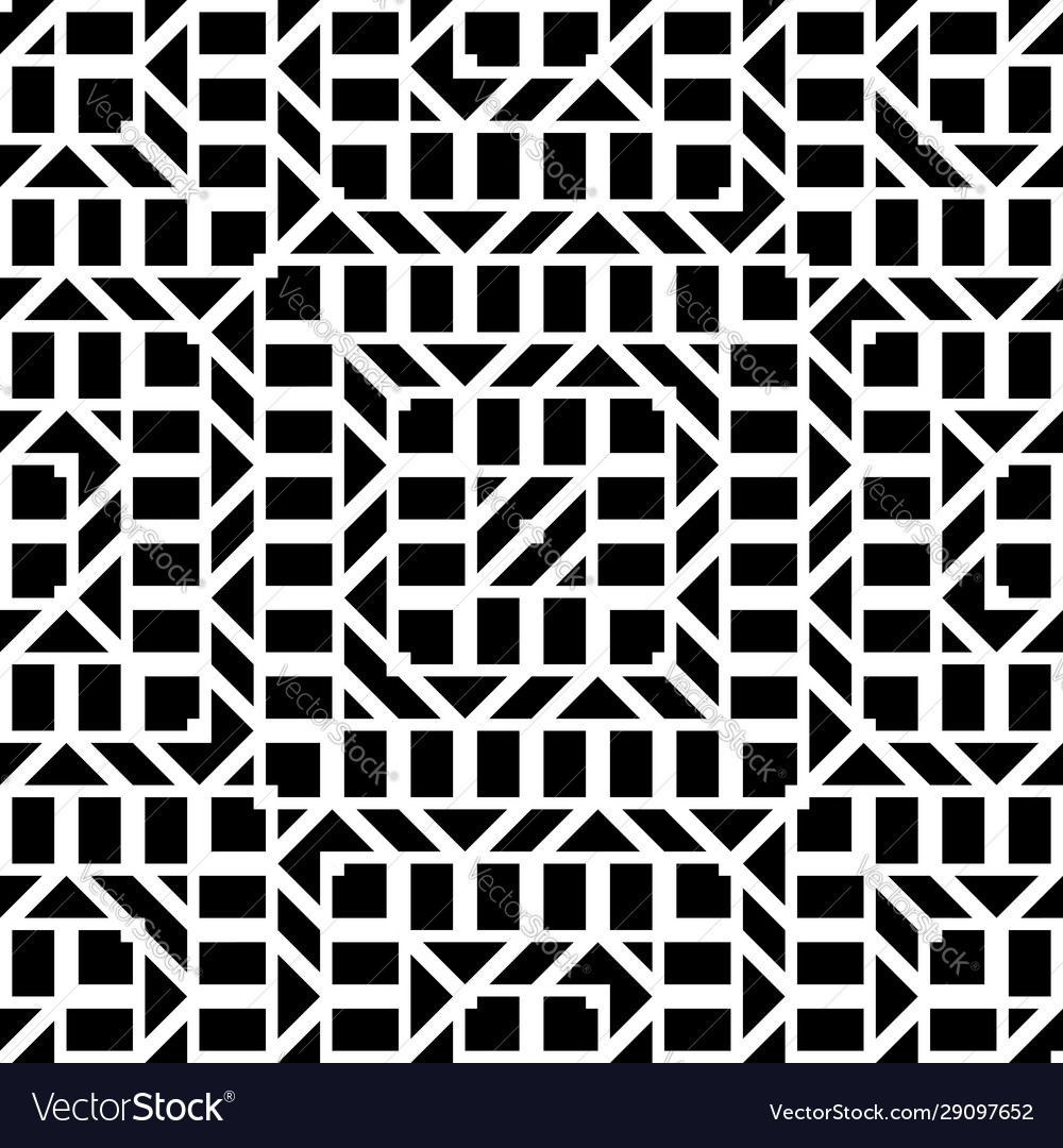 Design seamless monochrome grating pattern vector image Design seamless monochrome grating pattern