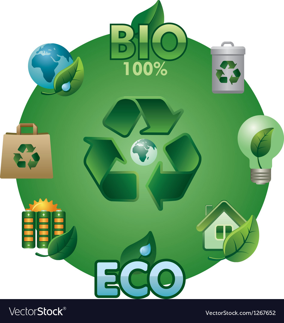 Ecology icon Royalty Free Vector Image - VectorStock