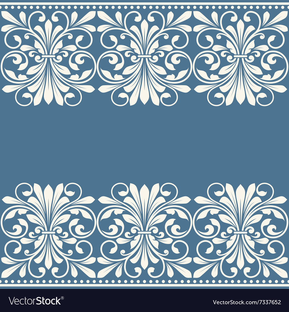 Floral pattern for invitation card Royalty Free Vector Image