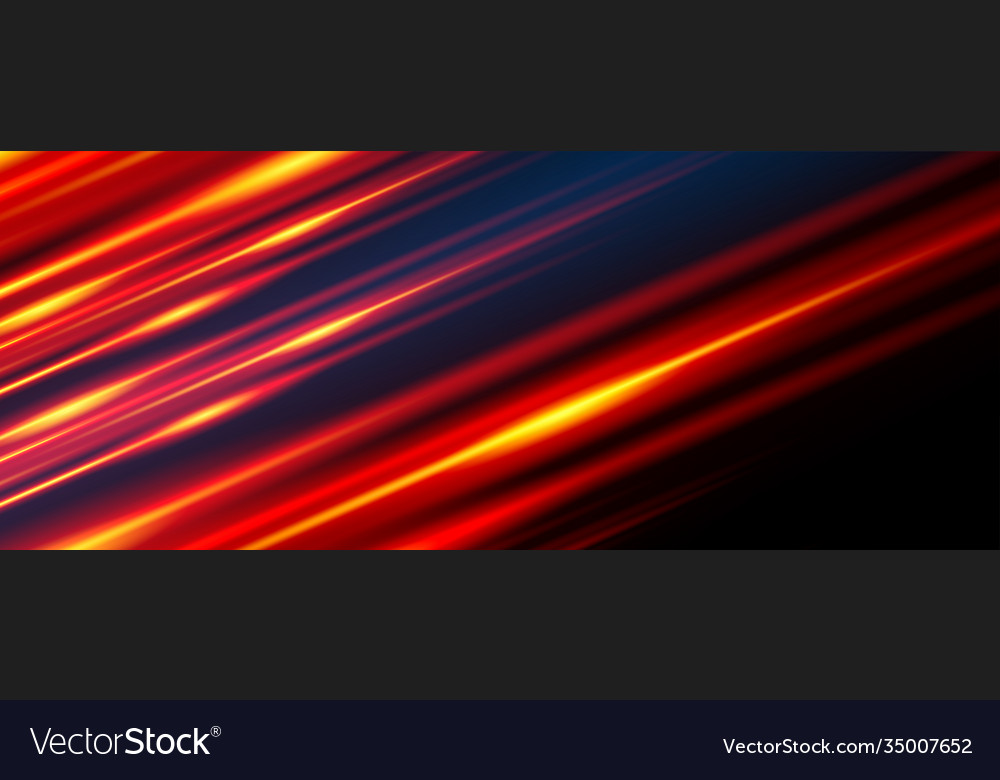 Glowing line banner gaming background light Vector Image