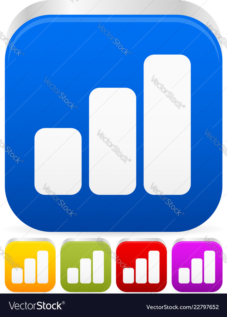 Growing bar-chart bar-graph icon graphics vector image Growing bar-chart bar-graph icon graphics