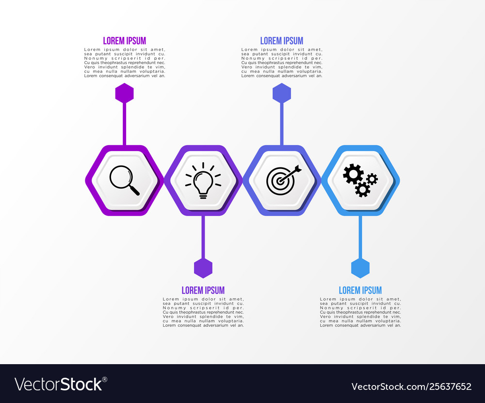 Infographic design template with options steps