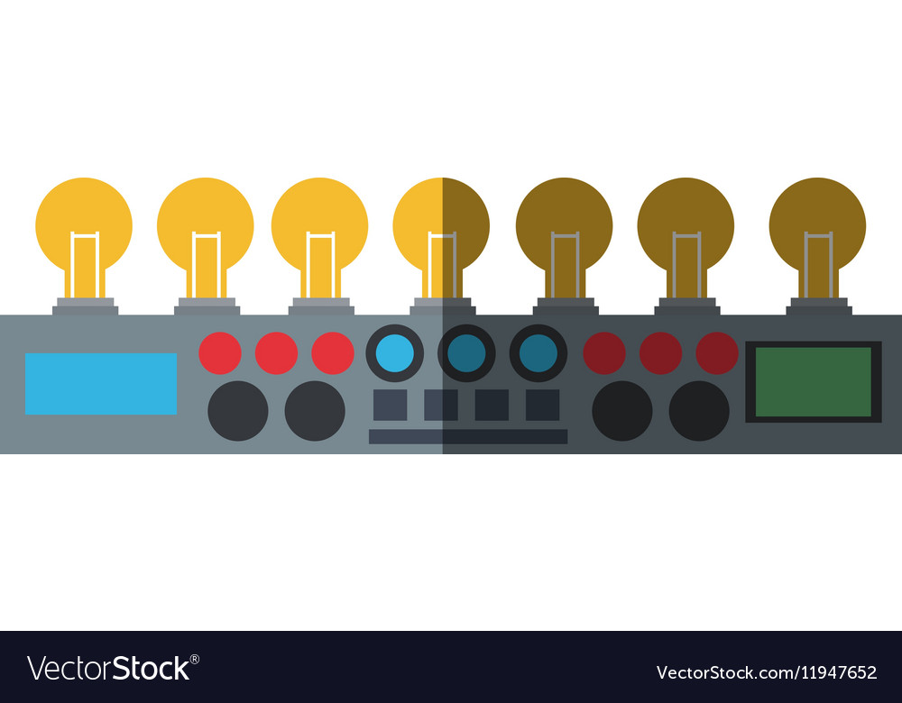 Isolated robot with light bulb design