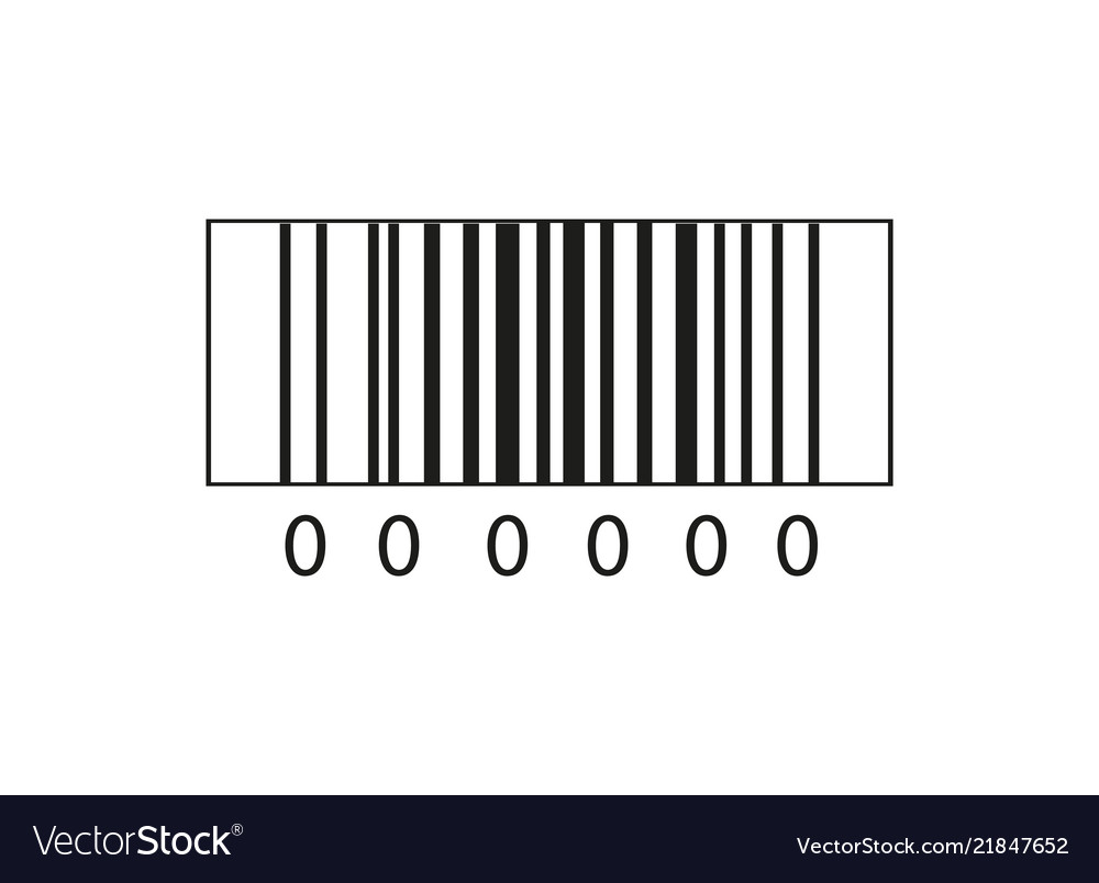 Realistic bar code Vector Image Realistic bar code