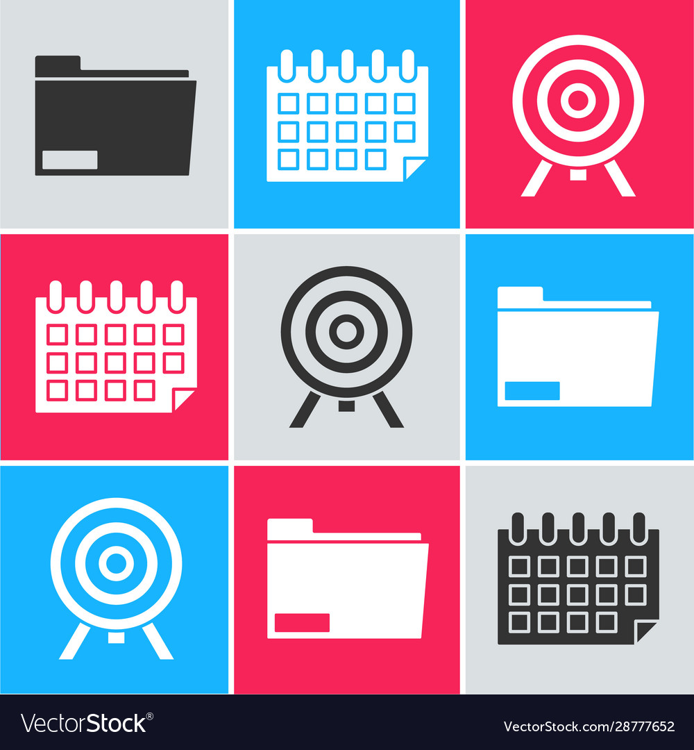 Set document folder calendar and target icon