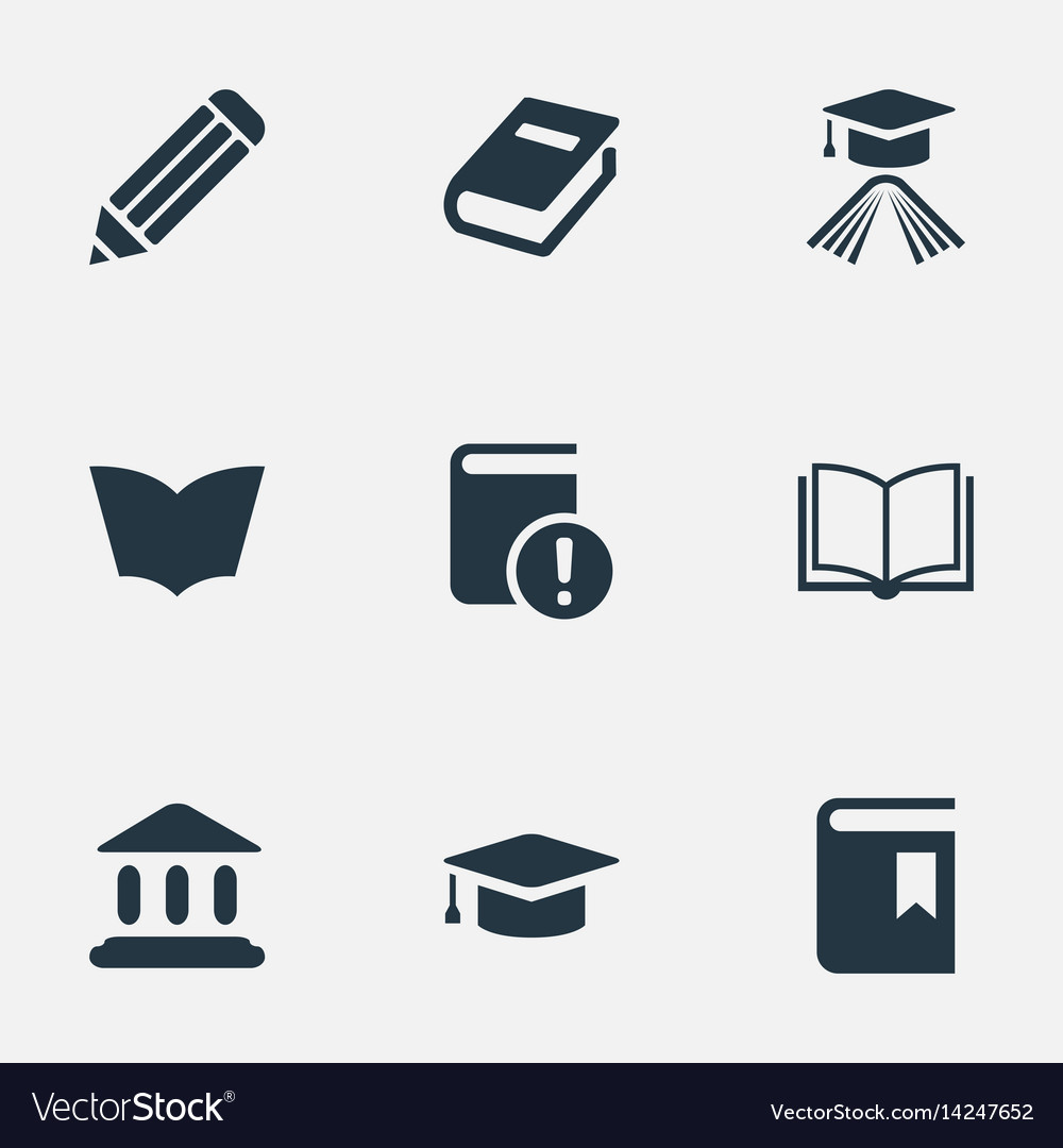 Set of simple knowledge icons