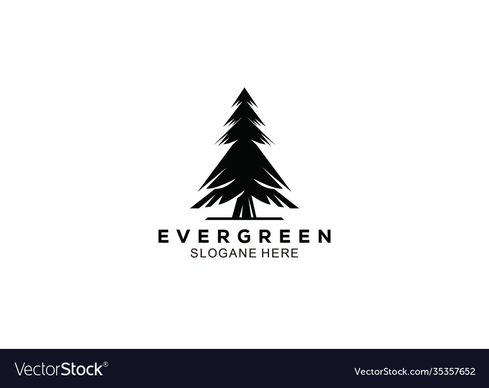 Einfache Icon Baum oine Logo Vorlage Design