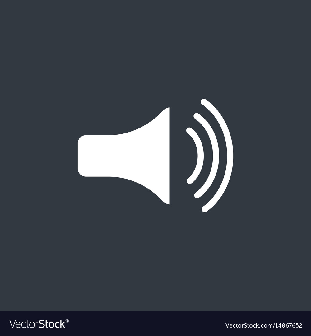 Speaker icon volume max Royalty Free Vector Image