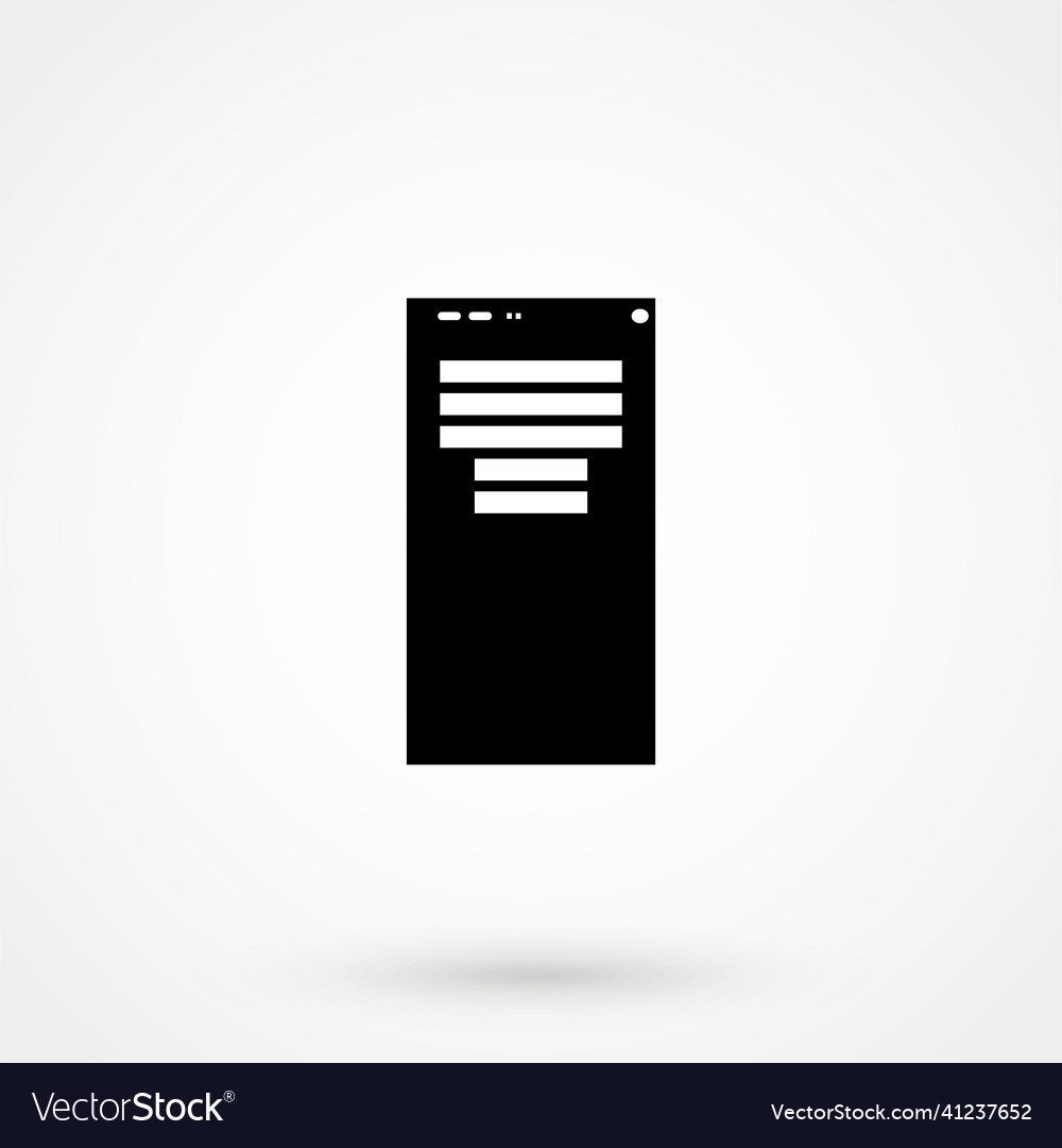 System blocks of computers icon