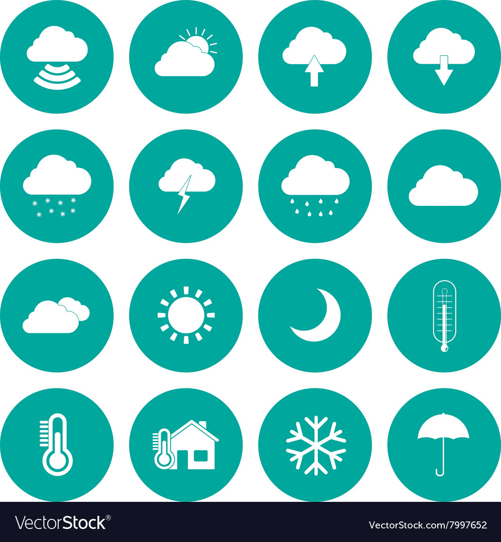 Weather web icons set