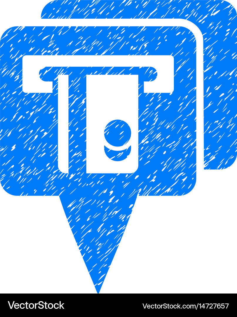 Atm pointers grunge icon Royalty Free Vector Image