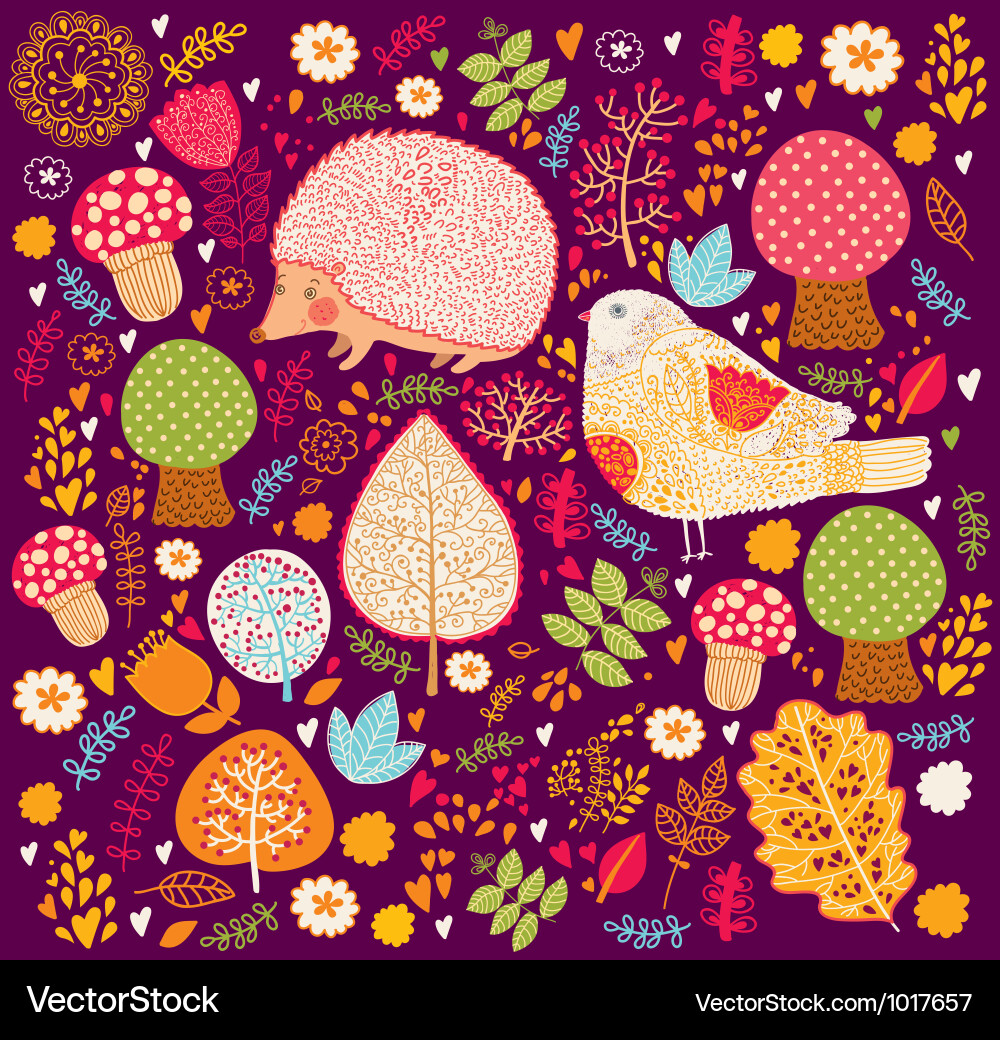 Background forest Royalty Free Vector Image - VectorStock