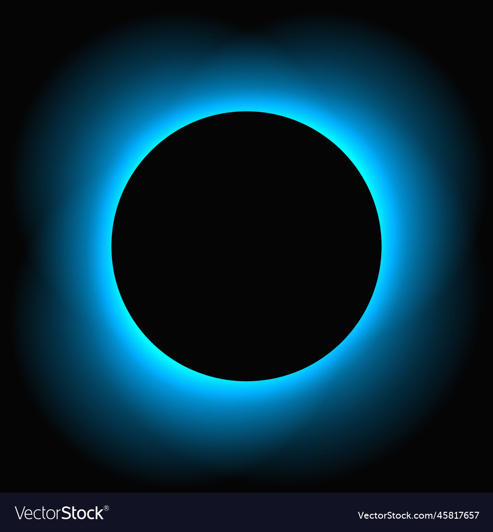 Circle illuminate light frame with color gradient vector image Circle illuminate light frame with color gradient