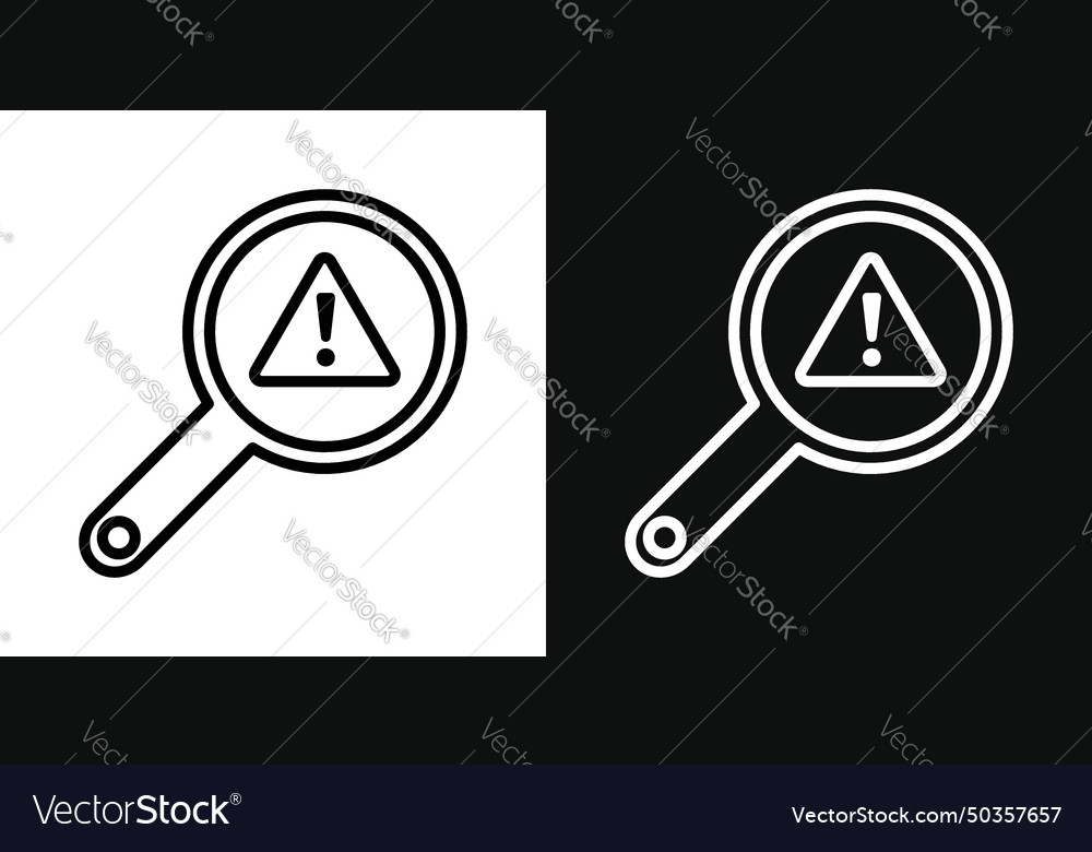 Finding problem icon set