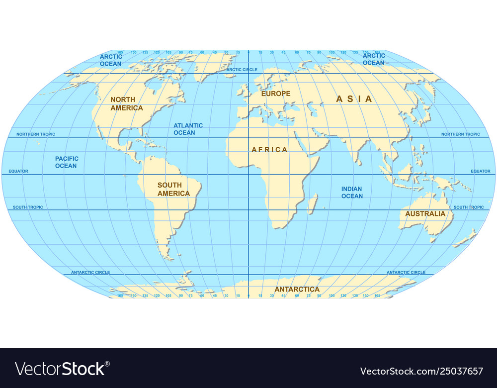 Map world Royalty Free Vector Image - VectorStock