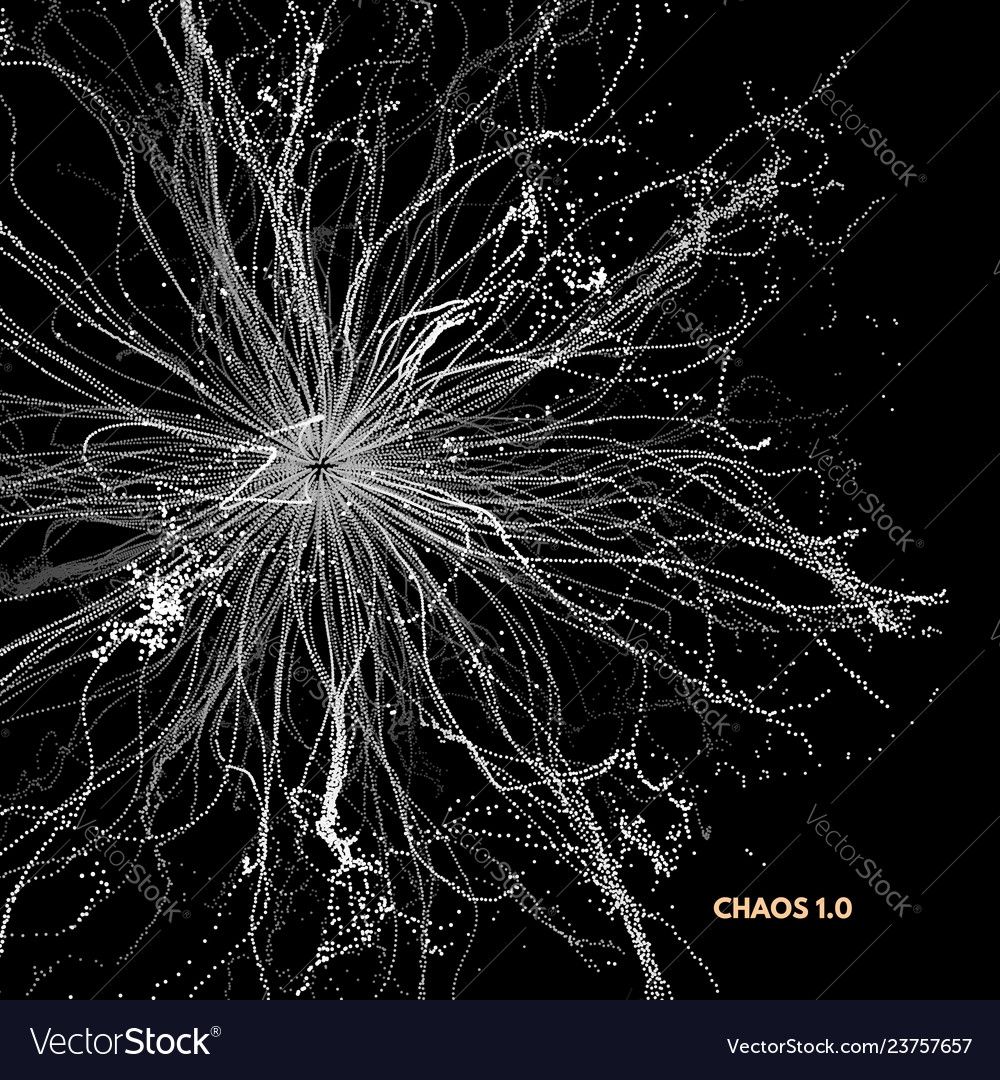 Science technology array dynamic particles 3d Vector Image Science technology array dynamic particles 3d