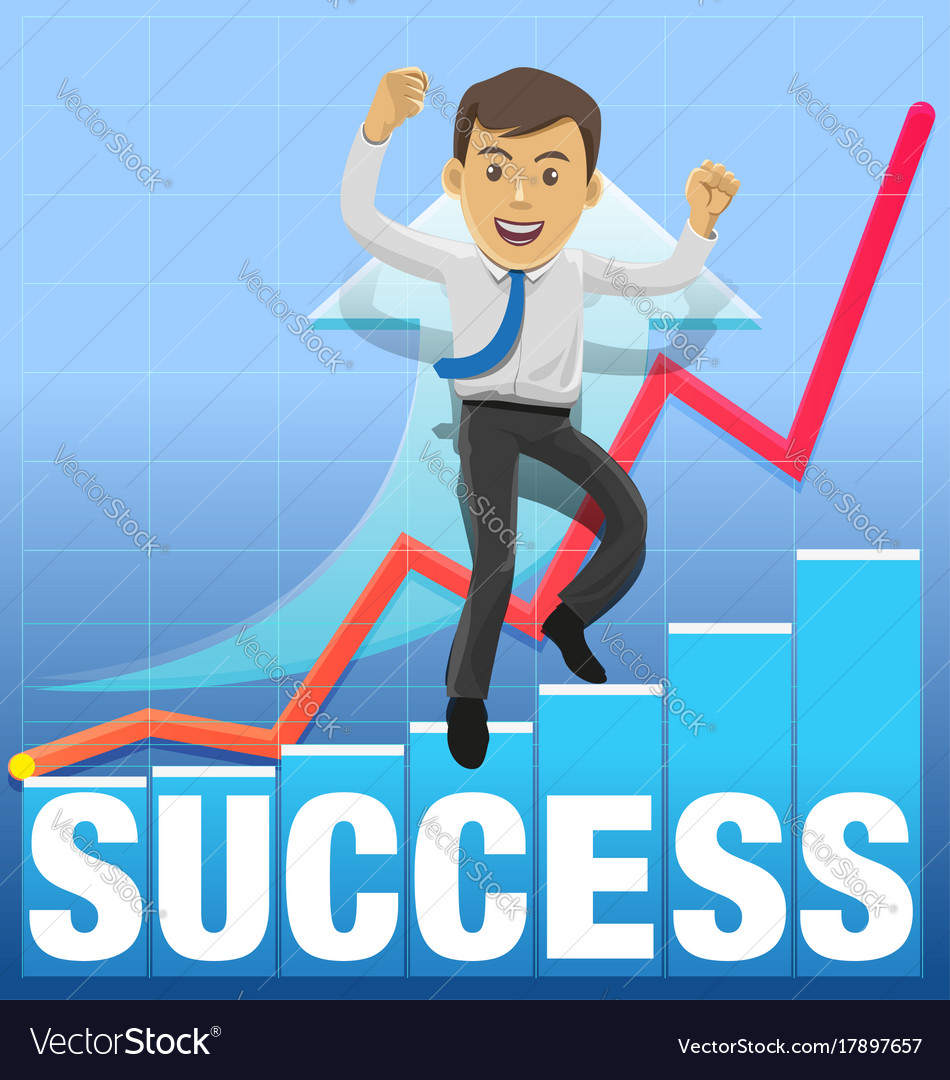 Success Celebrating Royalty Free Vector Image - Vectorstock