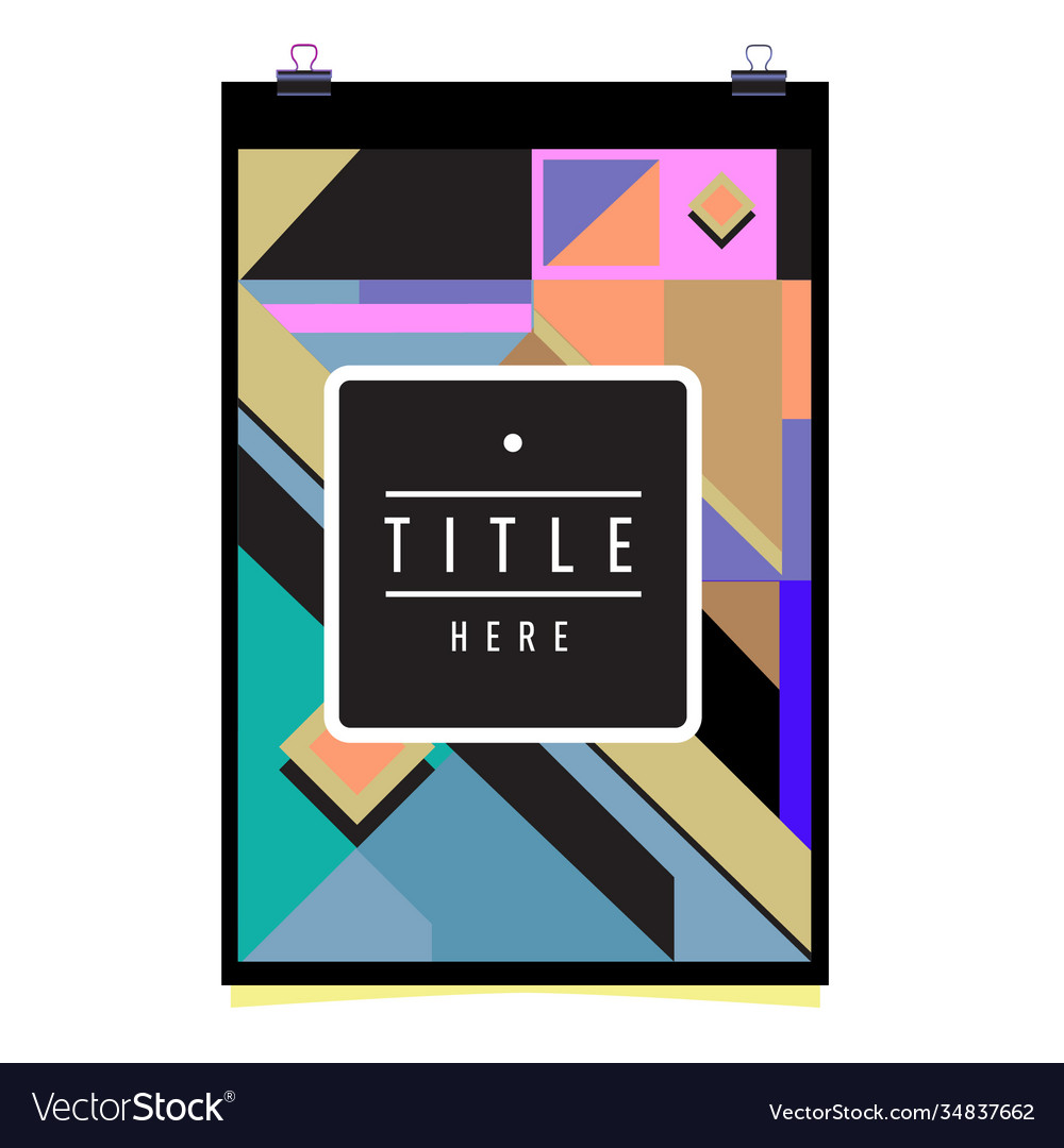 Abstract colorful geometric pattern background Vector Image Abstract colorful geometric pattern background