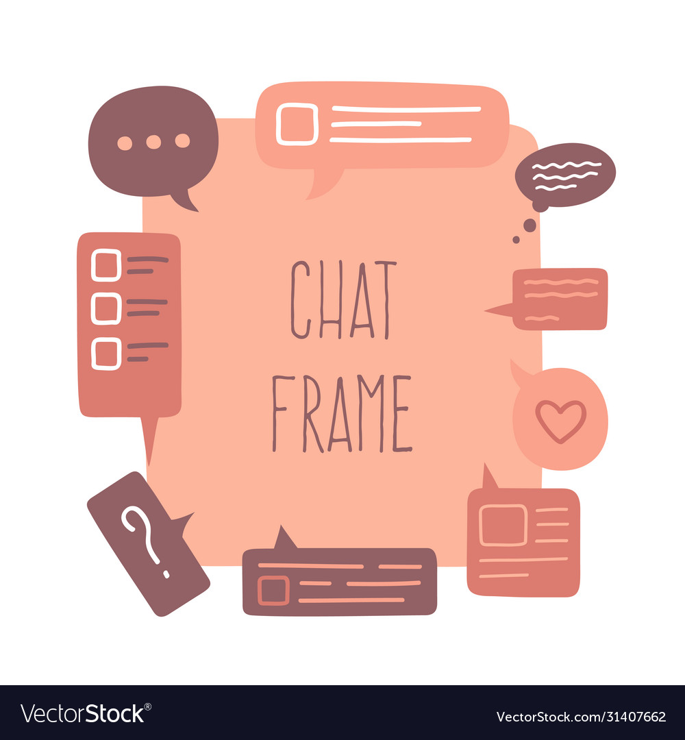 Big empty frame area made from colorful small Vector Image Big empty frame area made from colorful small