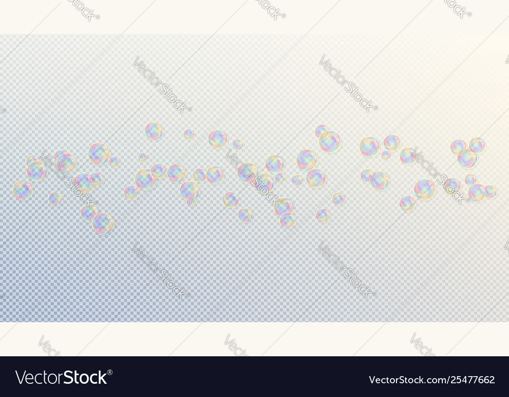 Colorful soap bubbles