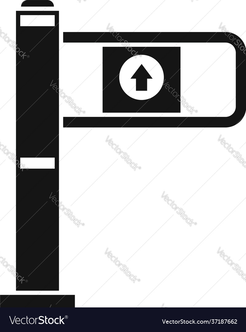 Gate Turnstile Icon Simple Style Royalty Free Vector Image