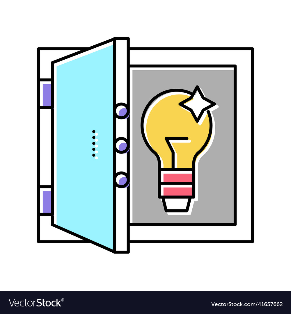 Idea for resolve problem color icon vector image Idea for resolve problem color icon