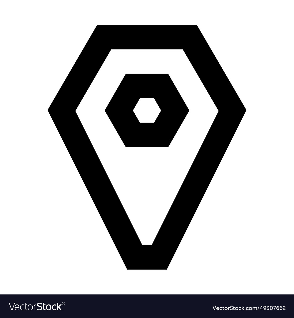Location icon suitable for website ui design vector image Location icon suitable for website ui design